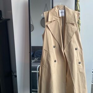 Zara Trench Coat Vest